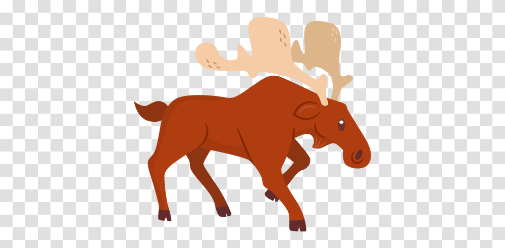 Moose Animal Cartoon Animal Cartoons, Mammal, Wildlife, Aardvark Transparent Png