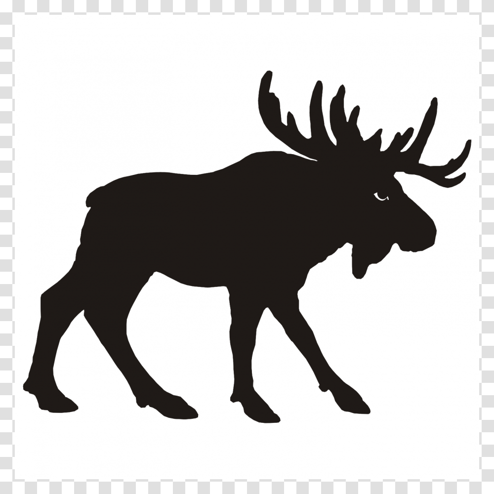 Moose, Animals, Silhouette, Wildlife, Mammal Transparent Png