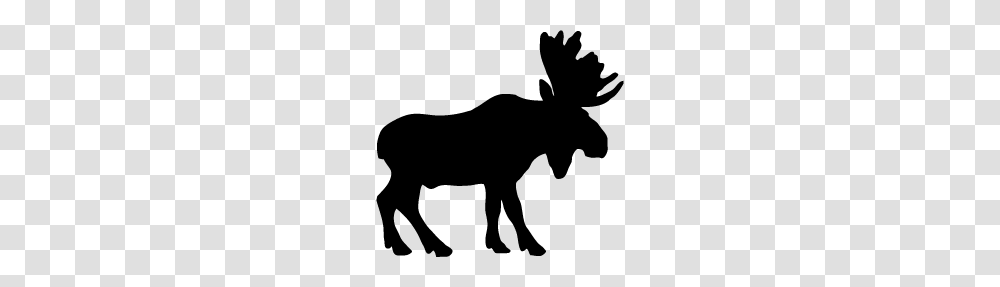 Moose, Animals, Silhouette, Wildlife, Mammal Transparent Png