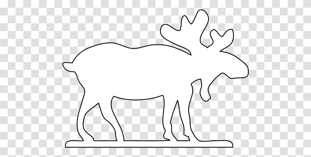 Moose Clip Art, Silhouette, Stencil, Mammal, Animal Transparent Png