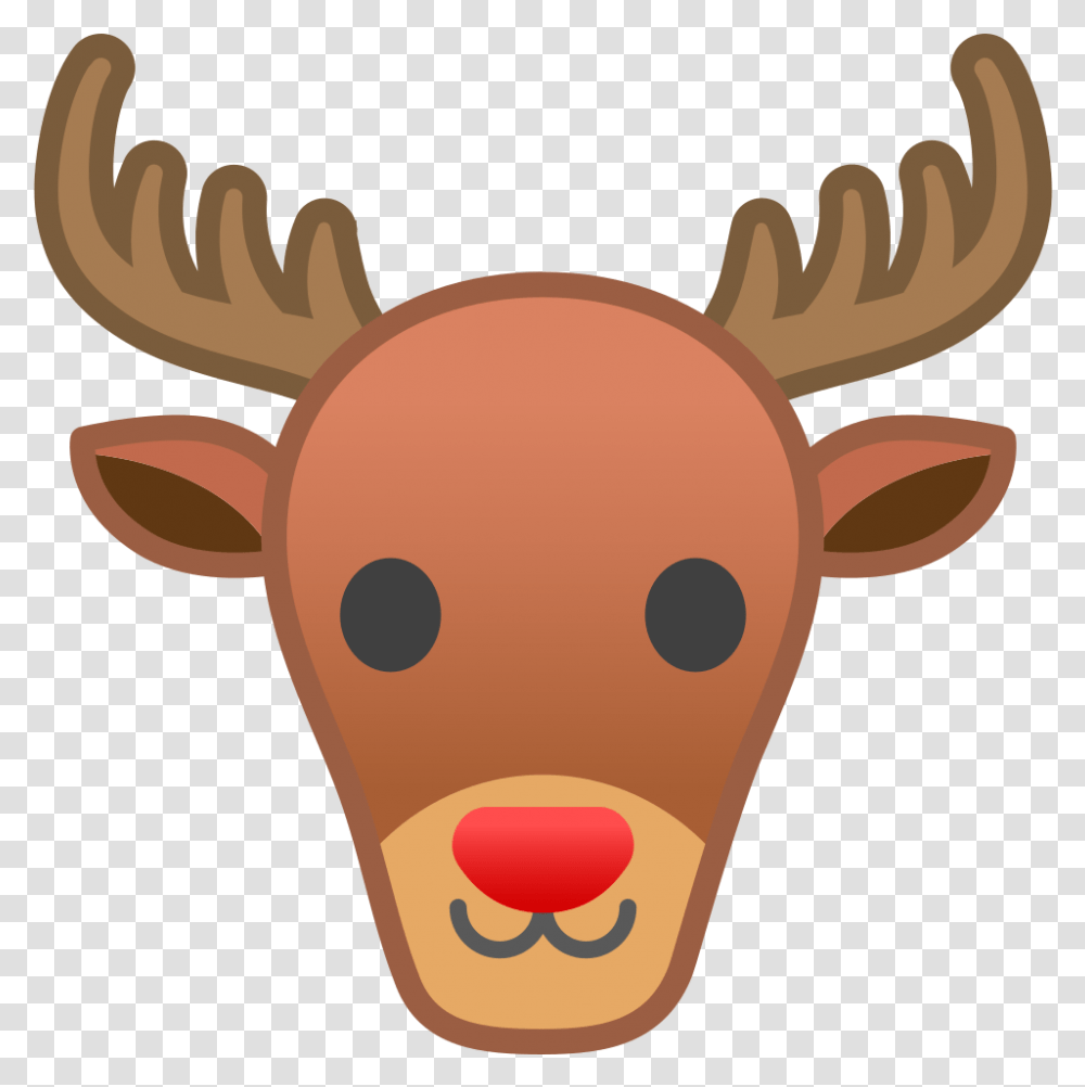 Moose Clipart Emoji Free For Reindeer Emoji, Mammal, Animal, Wildlife, Aardvark Transparent Png