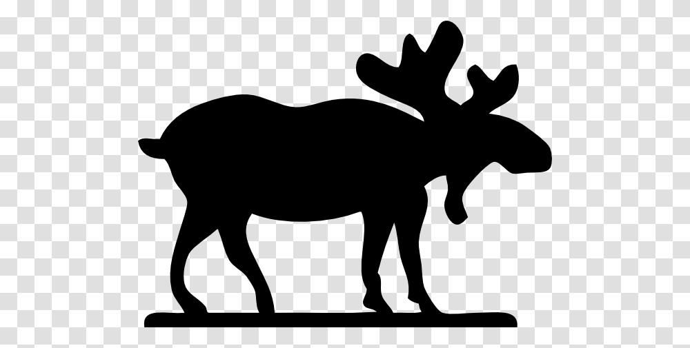 Moose Clipart, Silhouette, Mammal, Animal, Stencil Transparent Png