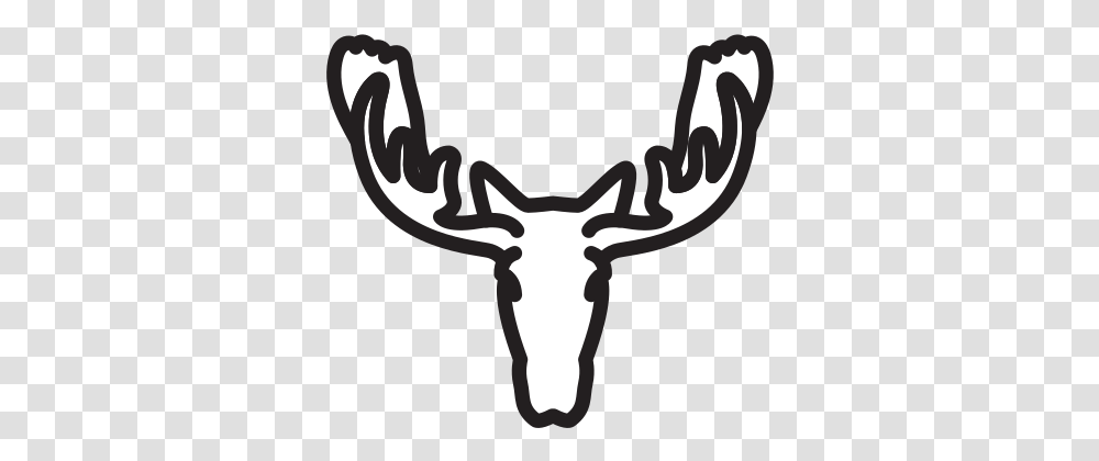 Moose Free Icon Of Selman Icons Clip Art, Antler, Stencil Transparent Png