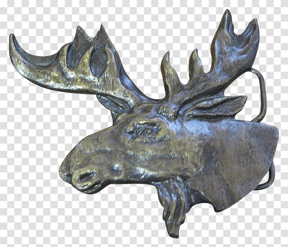 Moose Head Bronze Sculpture, Antler, Animal, Giraffe, Wildlife Transparent Png