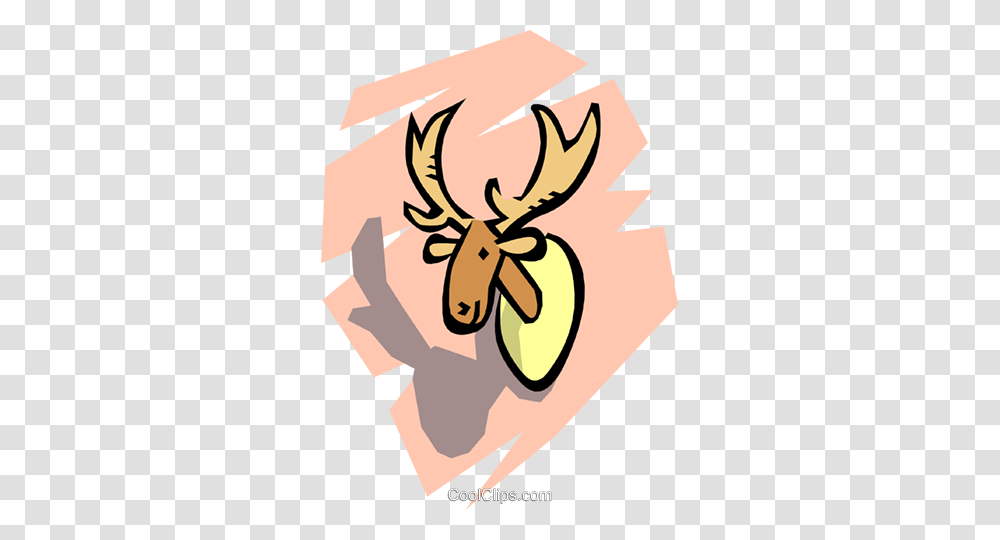 Moose Head Royalty Free Vector Clip Art Illustration, Poster, Advertisement, Seed, Grain Transparent Png