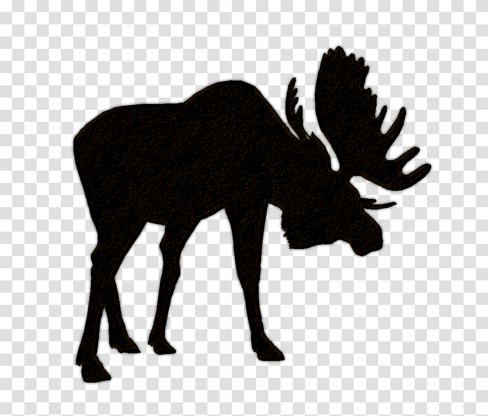 Moose Head Silhouette Clip Art Free Image, Mammal, Animal, Elephant, Wildlife Transparent Png
