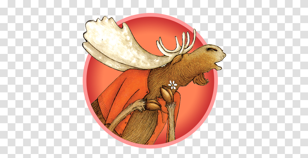 Moose If You Give A Moose A Muffin Character, Animal, Mammal, Dinosaur, Reptile Transparent Png