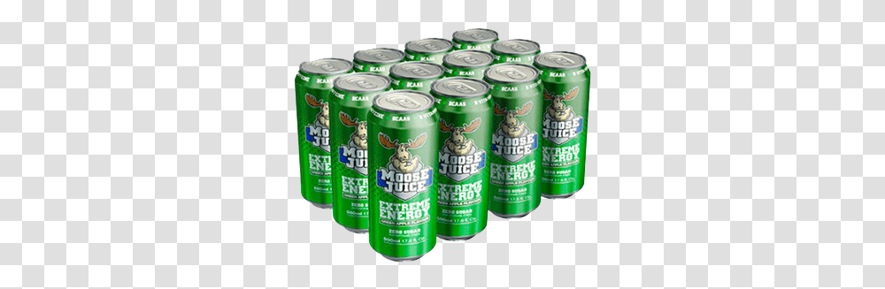 Moose Juice Green Apple Green Juice Energy Drink, Tin, Can, Soda, Beverage Transparent Png