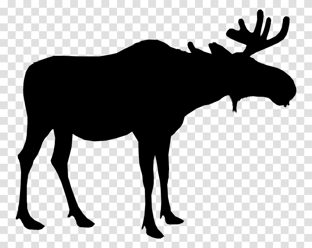 Moose Silhouette Deer Vector Graphics Portable Network, Gray, World Of Warcraft Transparent Png