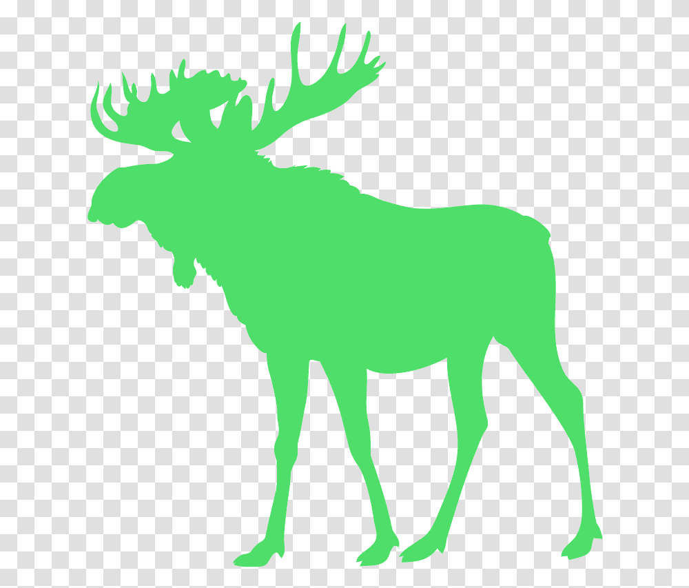 Moose Silhouette Free, Mammal, Animal, Wildlife, Deer Transparent Png