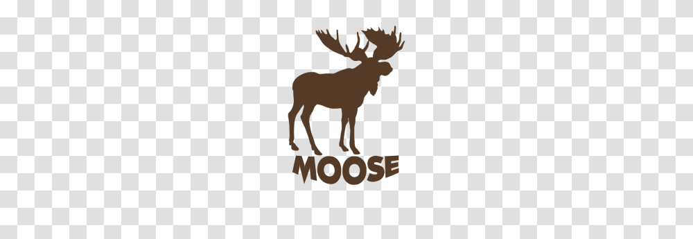 Moose Silhouette Funny Tshirt, Poster, Advertisement, Mammal, Animal Transparent Png
