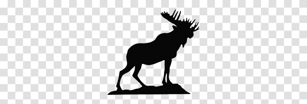 Moose Silhouette Image, Mammal, Animal, Wildlife, Person Transparent Png