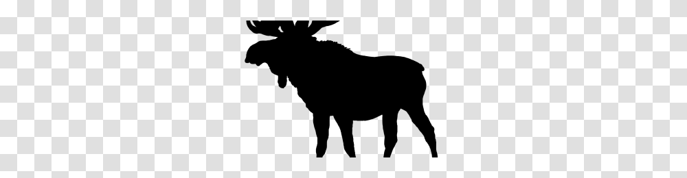 Moose Silhouette Image, Outdoors, Nature, Mammal, Animal Transparent Png