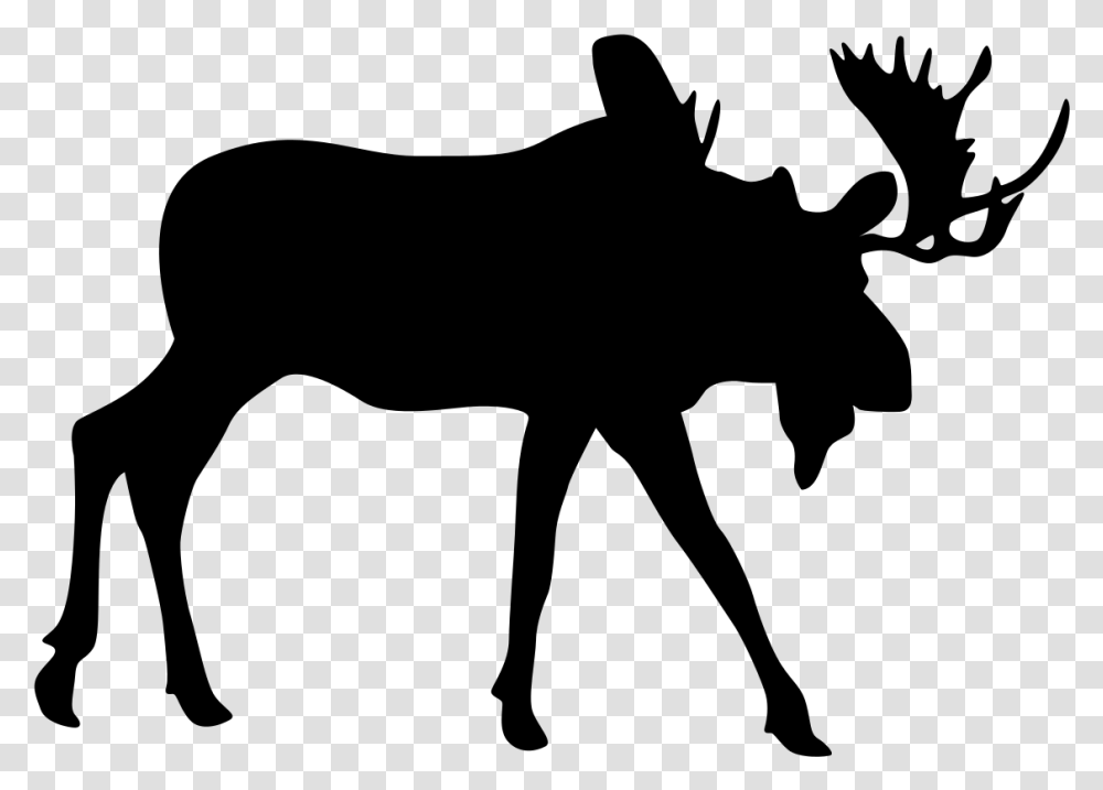 Moose Silhouette Silhouette, Gray, World Of Warcraft Transparent Png