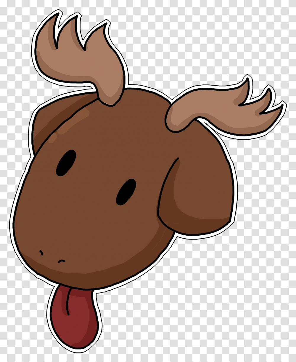 Mooses Background Anime Moose Head, Animal, Mammal, Rodent, Buffalo Transparent Png