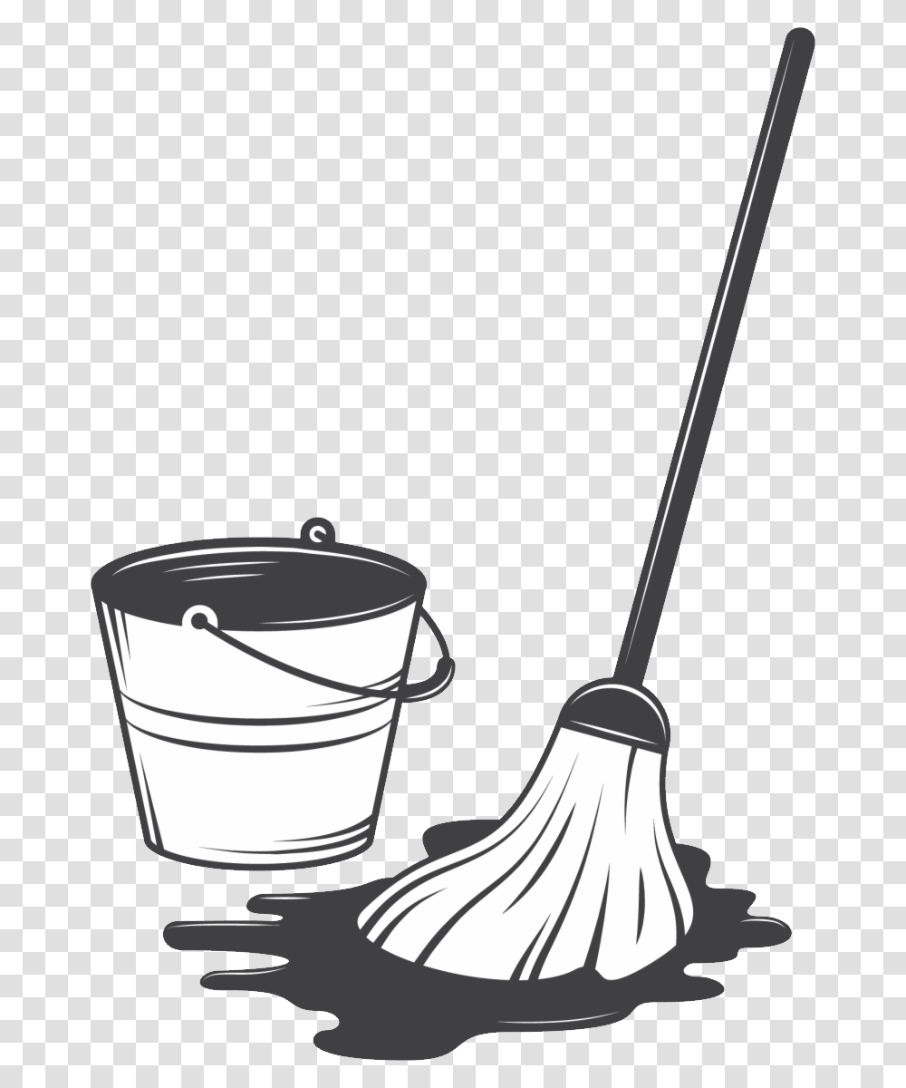 Mop, Bucket, Broom Transparent Png