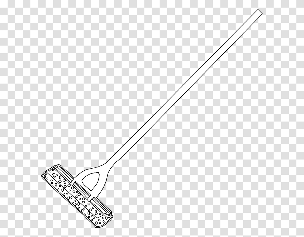 Mop Lineart Svg Clip Arts Squeegee Clipart Black And White, Broom Transparent Png