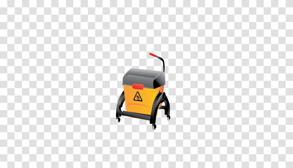 Mop Wet Container Mop And Bucket Janitor Bucket Cleaning Icon, Vehicle, Transportation, Car, Tire Transparent Png