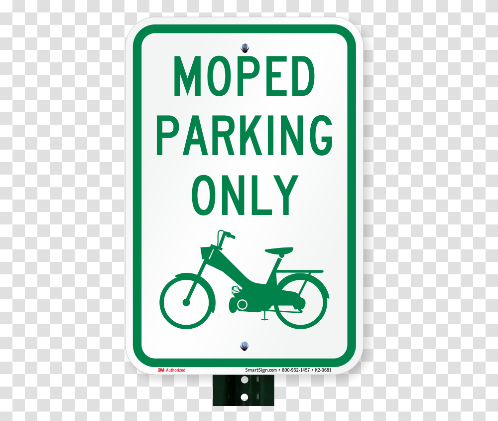 Moped Parking Only Reserved Parking Sign No Street Parking Sign, Bicycle, Vehicle, Transportation, Bike Transparent Png