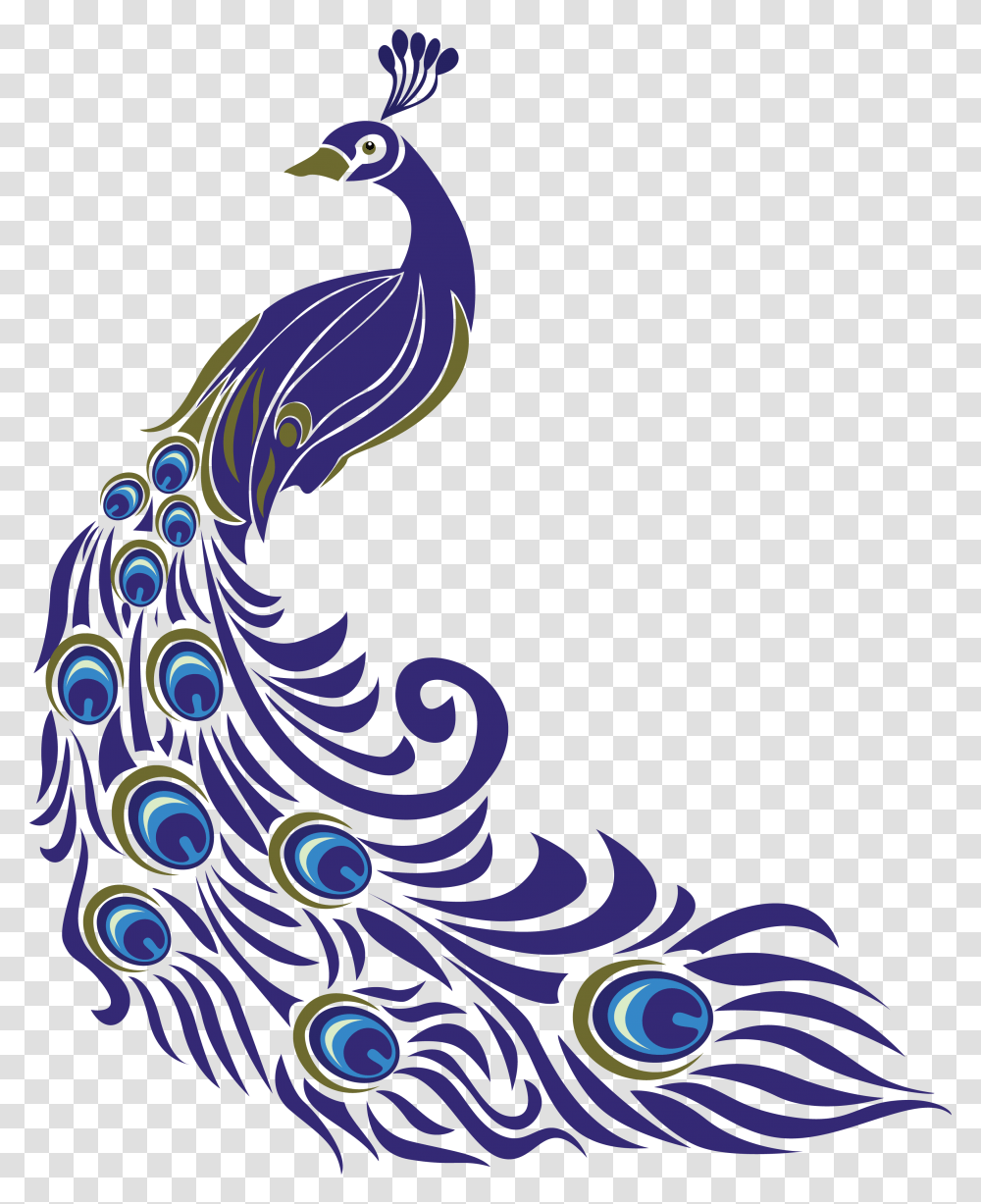 Mor Pankh Drawing Of Peacock With Colour, Pattern, Floral Design Transparent Png