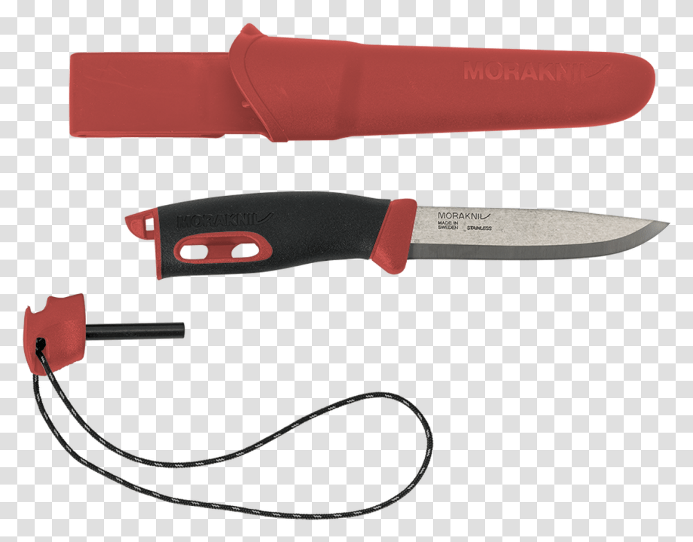 Morakniv Companion Spark Black, Knife, Blade, Weapon, Weaponry Transparent Png