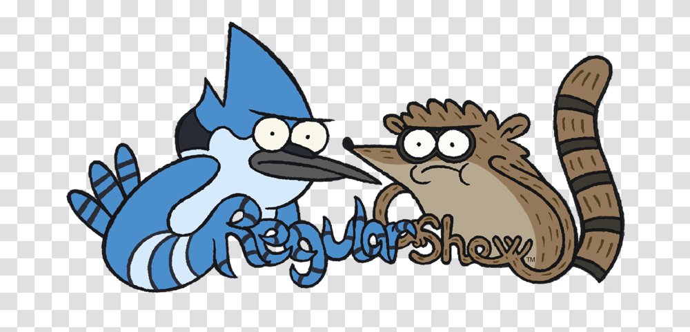 Mordecai And Rigby Hoodie Regular Show Logo, Animal, Bird, Art, Jay Transparent Png