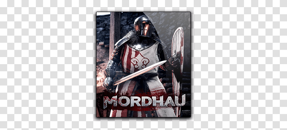 Mordhau Pc Game Download Reworked Games Mordhau Cover, Helmet, Clothing, Person, Knight Transparent Png