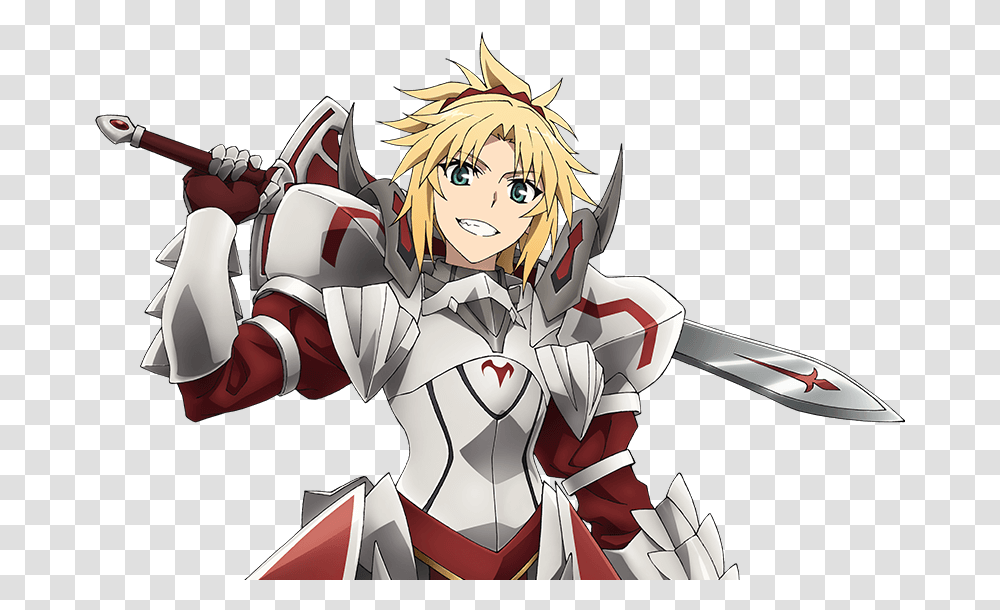 Mordred Armor No Helmet How Fatestay Nights Saber Fate Mordred, Comics, Book, Manga, Person Transparent Png