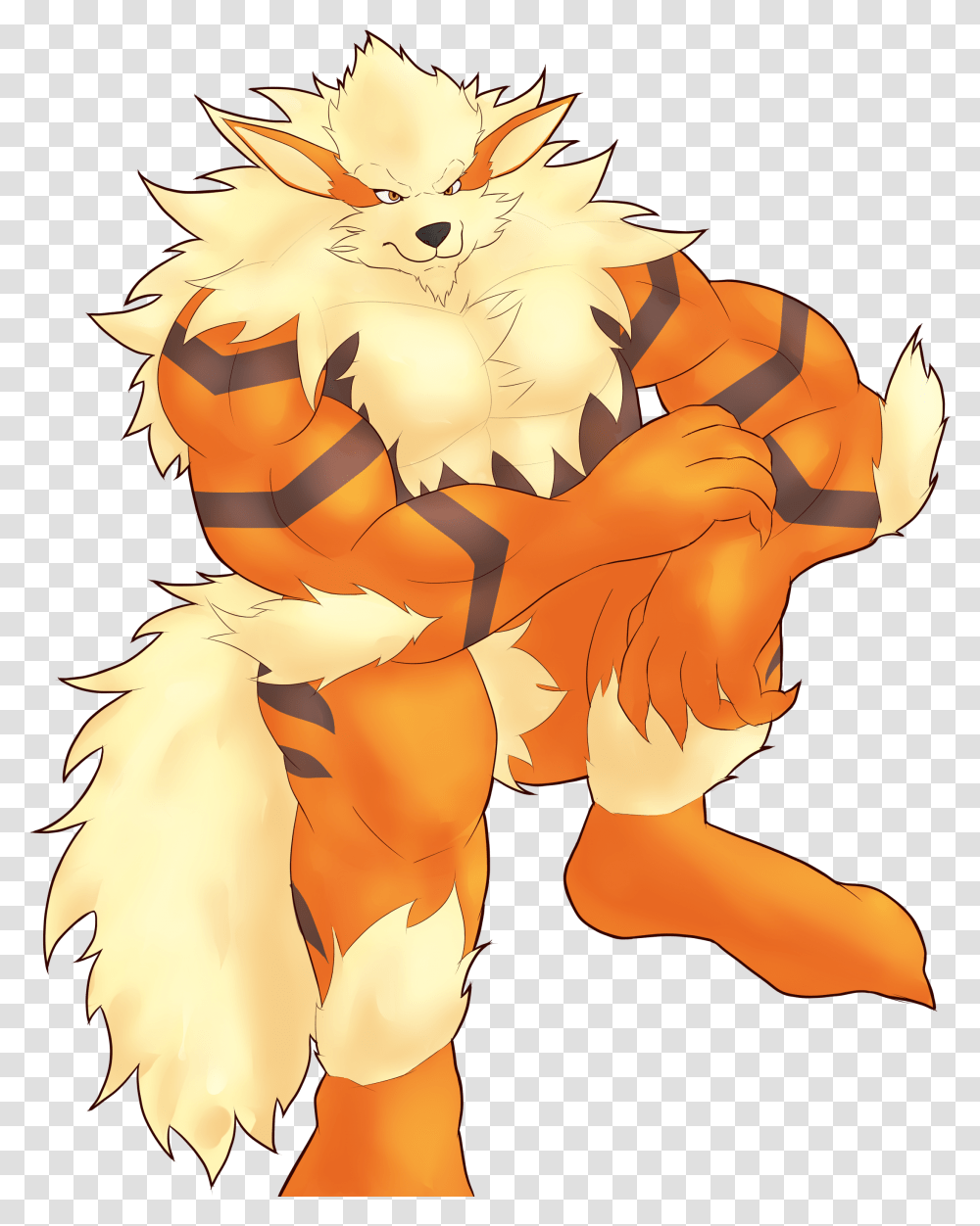 More Arcanine Muscular Arcanine, Person, Plant Transparent Png