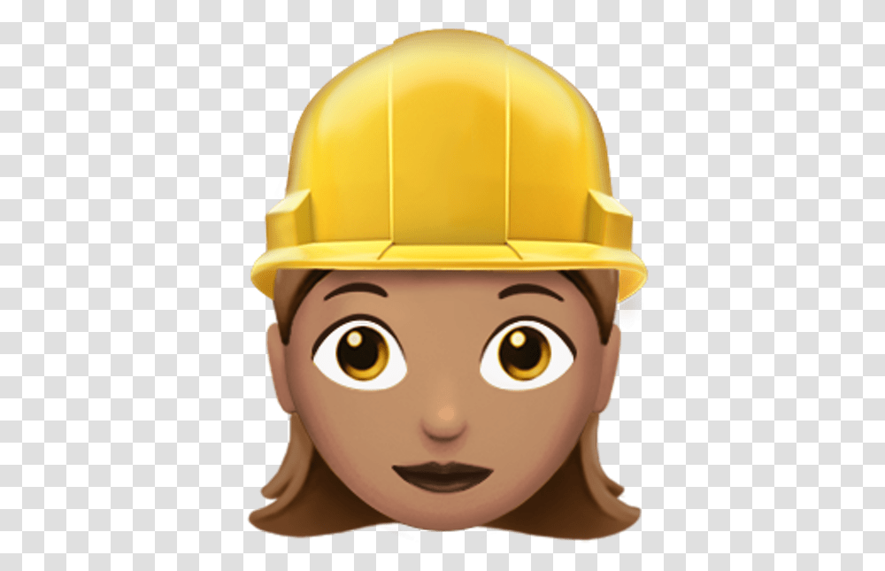More Free Hard Working Female Images Iphone Emoji Work Emoji Work, Clothing, Apparel, Helmet, Hardhat Transparent Png