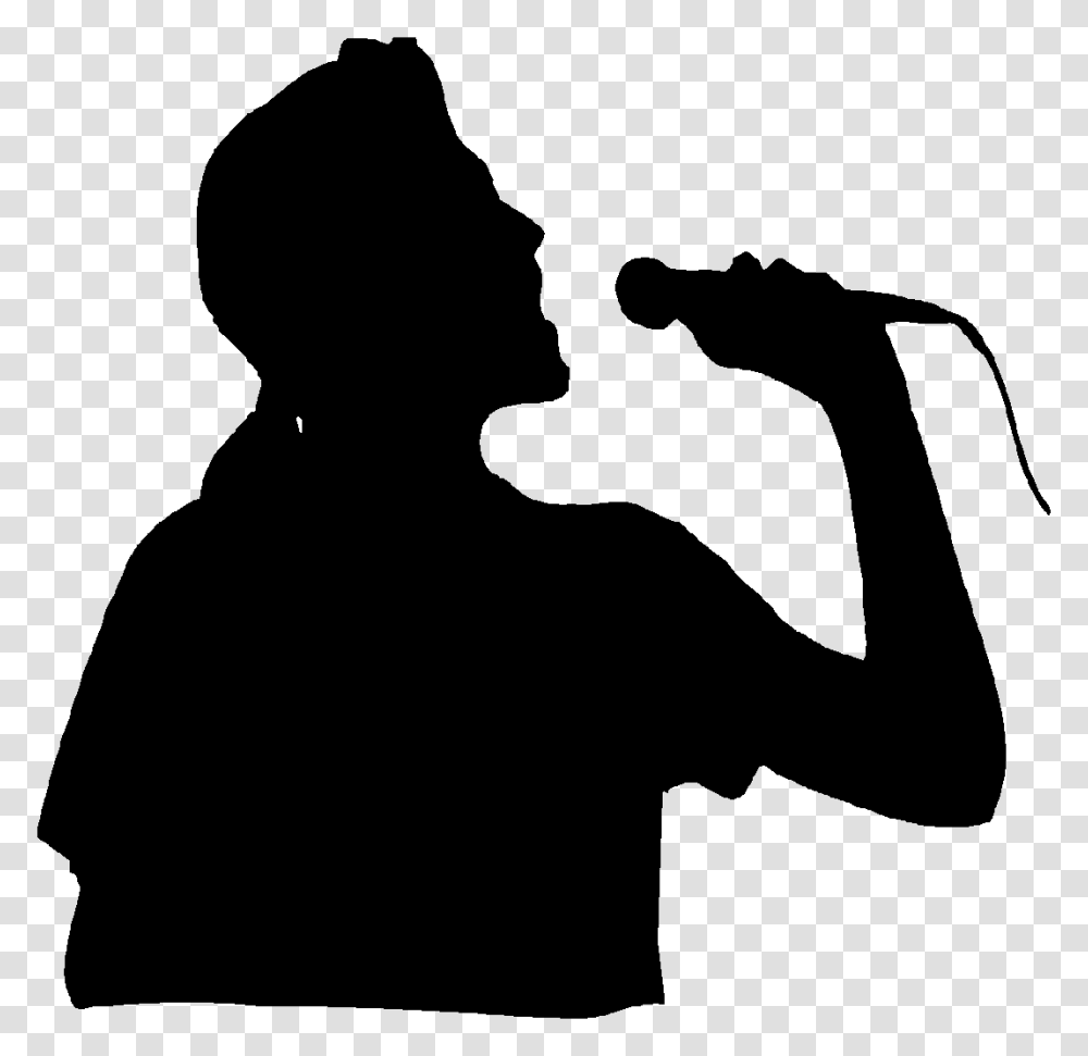 More Karaoke Mcube Family Opens A Second Branch, Silhouette, Person, Human, Finger Transparent Png