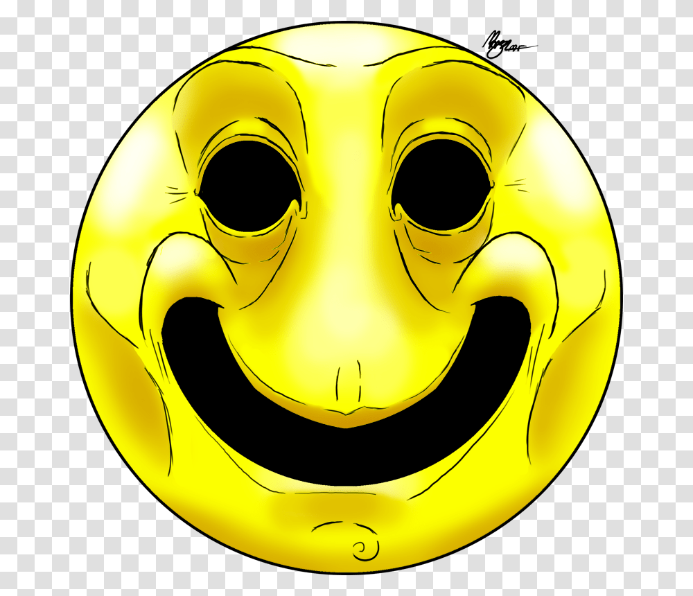 More Like Chaos Matter By Hanzthebox Creepy Smiley Face, Banana, Plant, Food, Mask Transparent Png