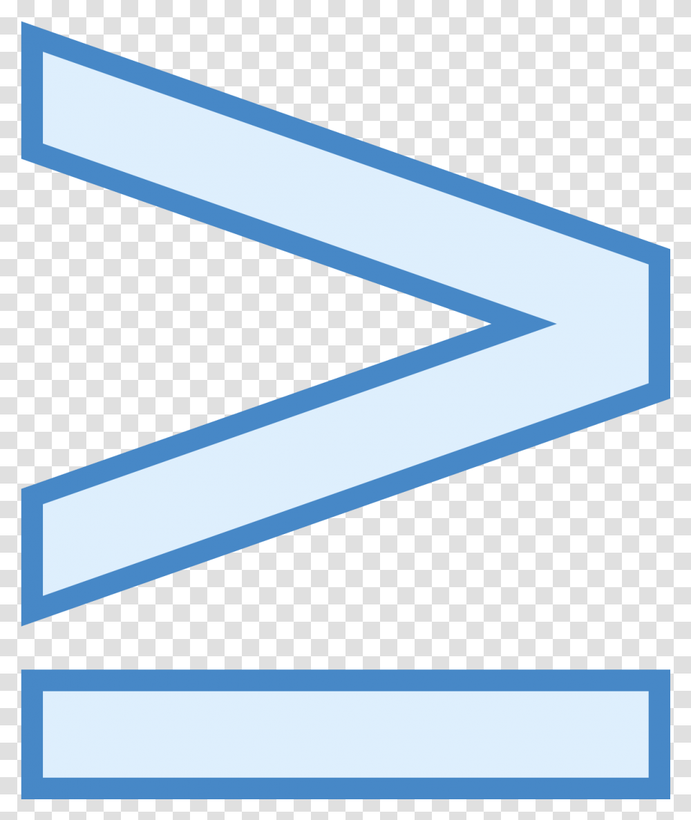 More Or Equal Icon Dam Rade, Triangle, Alphabet Transparent Png