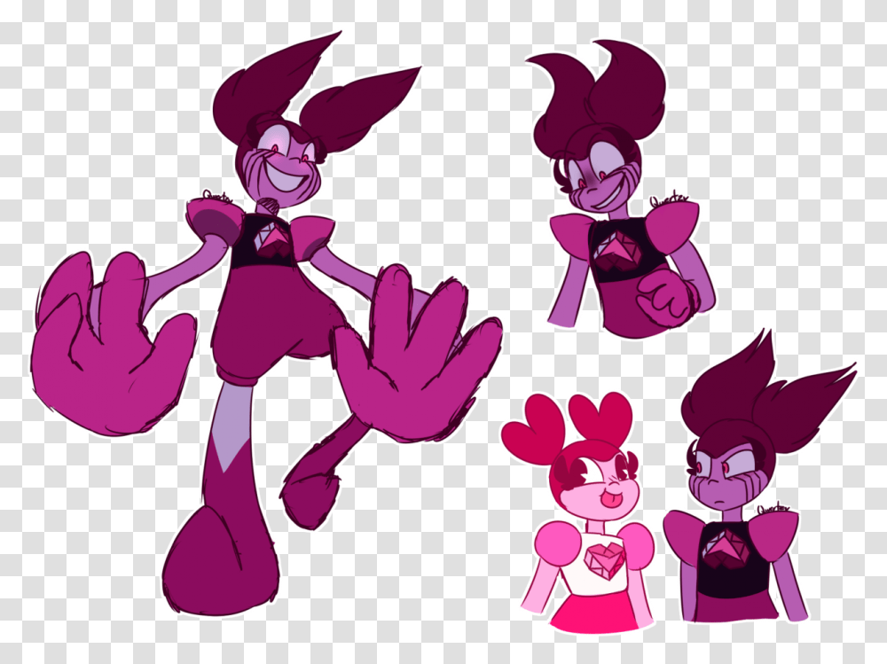 More Spinel Just Because Cartoon, Plant, Flower, Blossom, Purple Transparent Png
