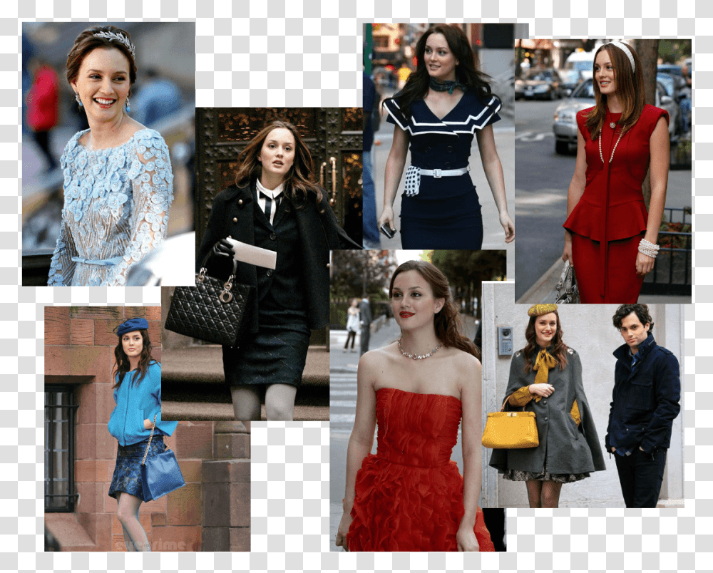 More Than Just Style Blair Waldorf Aka Queen B Is Style Blair Waldorf, Person, Collage, Poster Transparent Png
