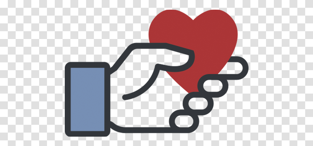 More Ways To Donate Facebook Hand Holding Heart, Weapon, Weaponry, Text, Pillow Transparent Png