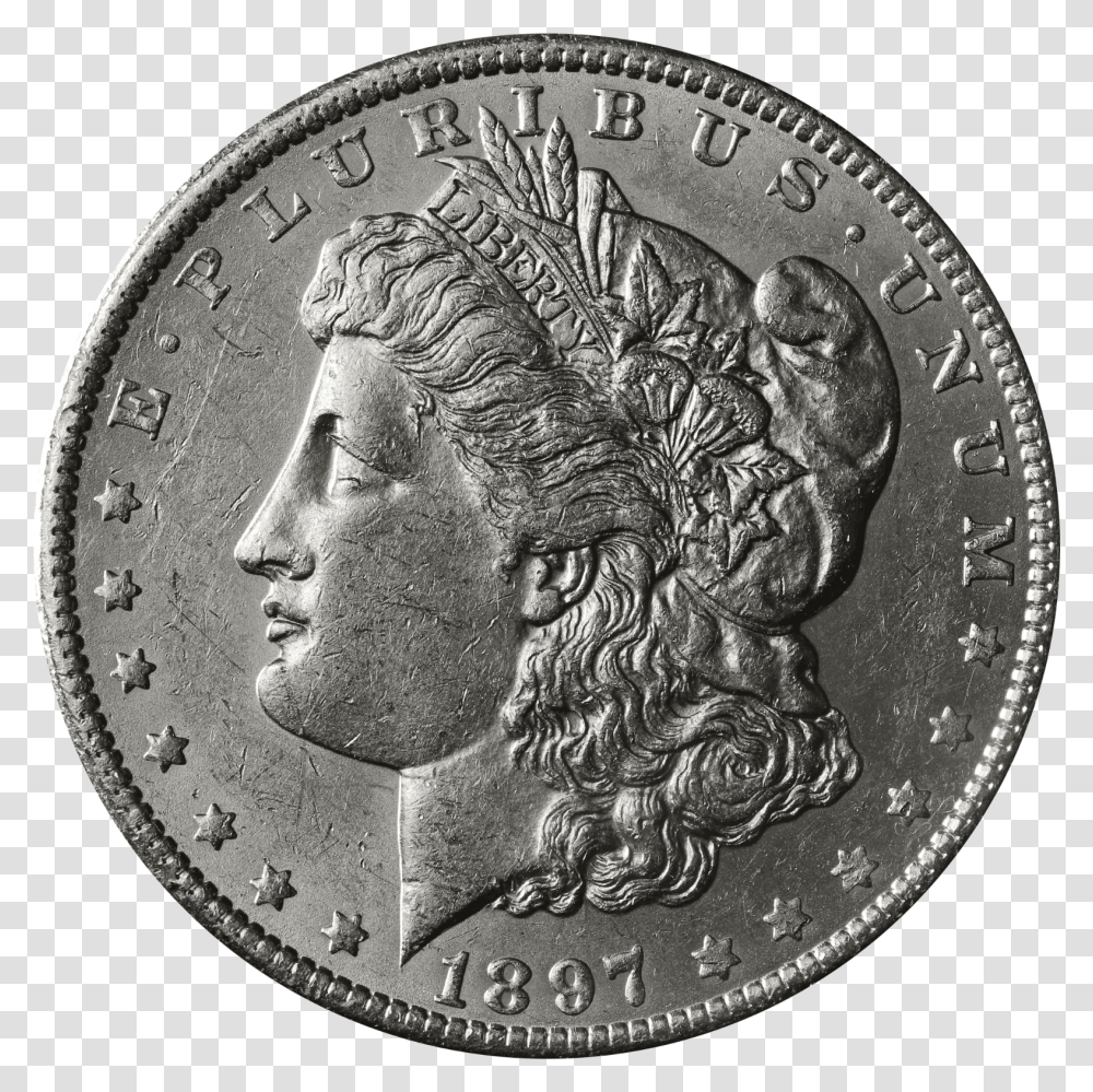 Morgan Dollar, Coin, Money, Nickel, Painting Transparent Png