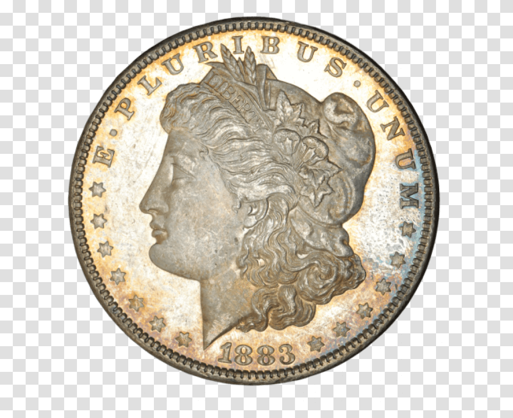 Morgan Dollar Obverse Morgan Silver Dollar, Coin, Money, Nickel, Rug Transparent Png