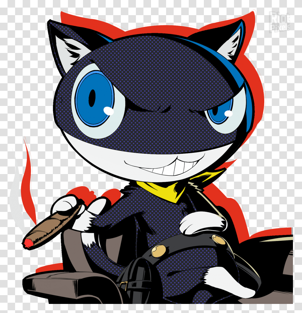 Morgana Persona 5 Background Persona 5 Royal Mona, Label, Duel, Silhouette, Graphics Transparent Png