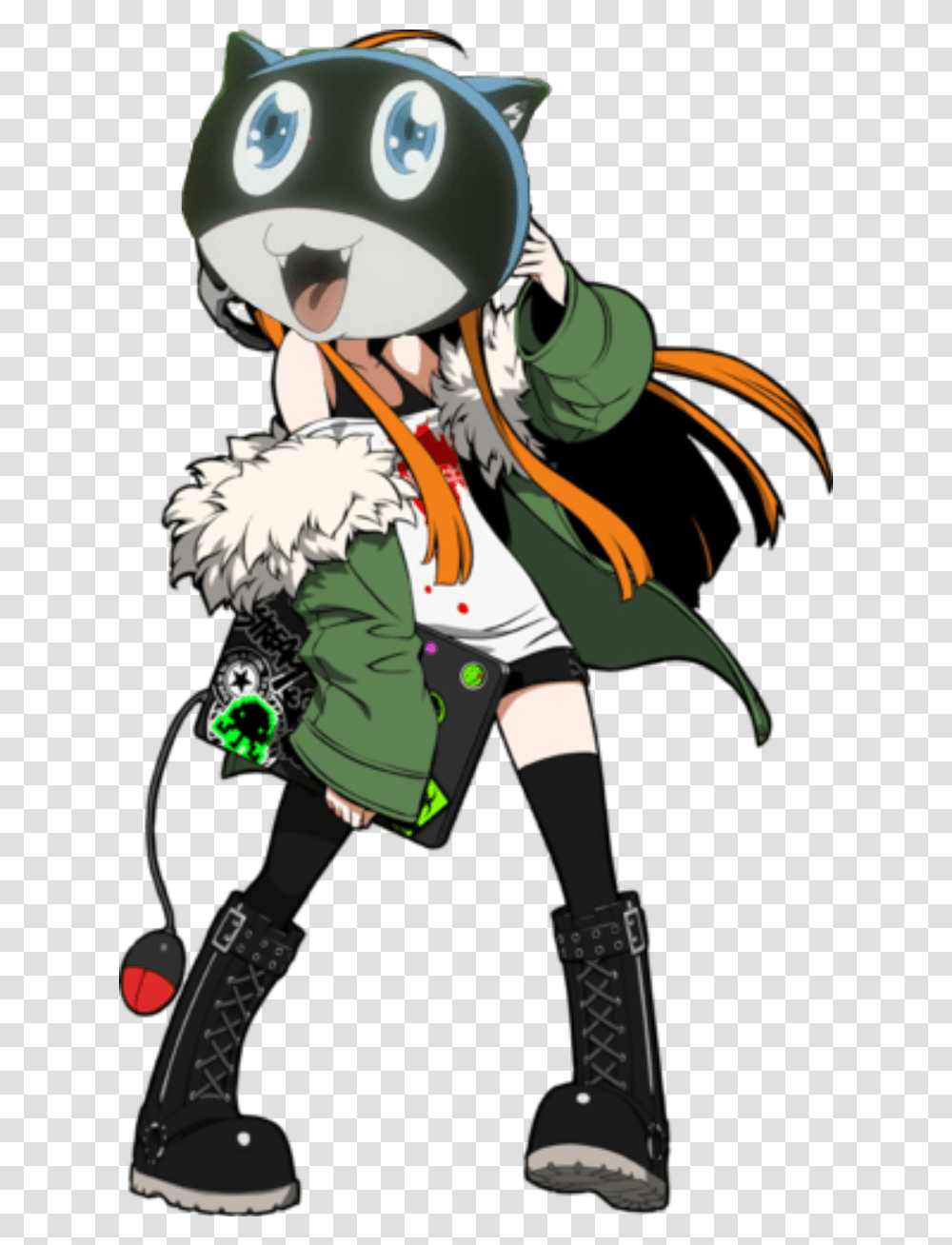 Morganaface Cursed Persona5 Morgana Futaba Futabasakura Futaba Sakura Pq2, Clothing, Apparel, Helmet, Costume Transparent Png