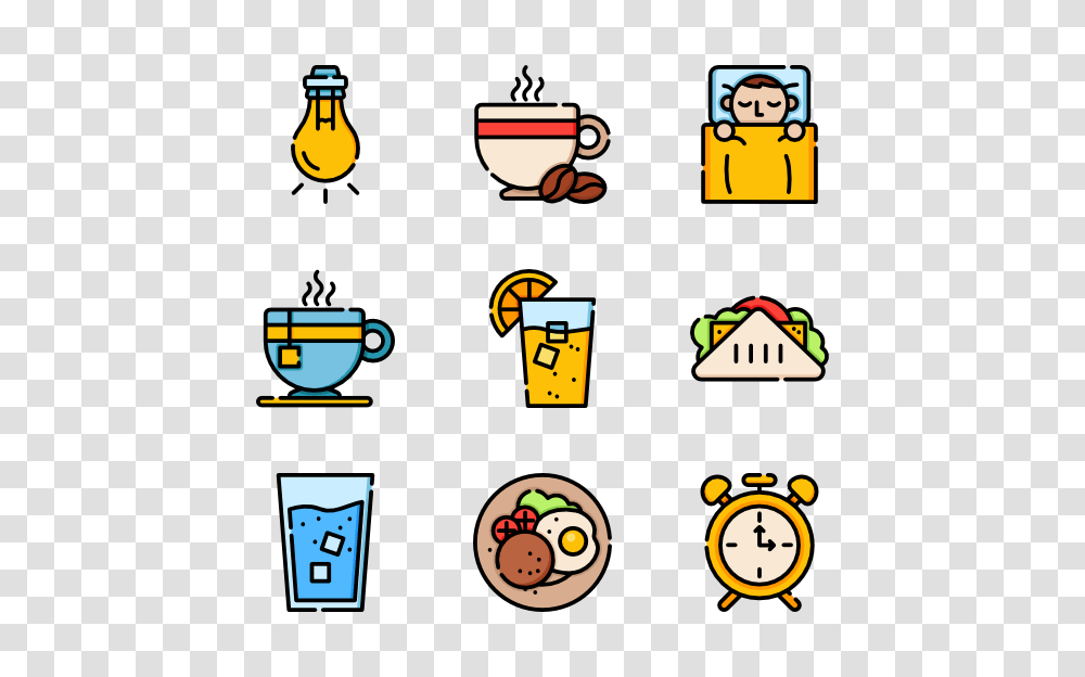 Morning Icons, Label, Pac Man, Angry Birds Transparent Png