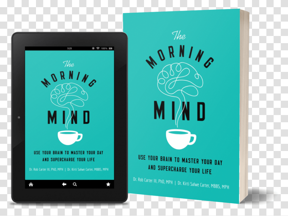 Morning Mind Book3d Graphic Design, Computer, Electronics, Tablet Computer, Mobile Phone Transparent Png