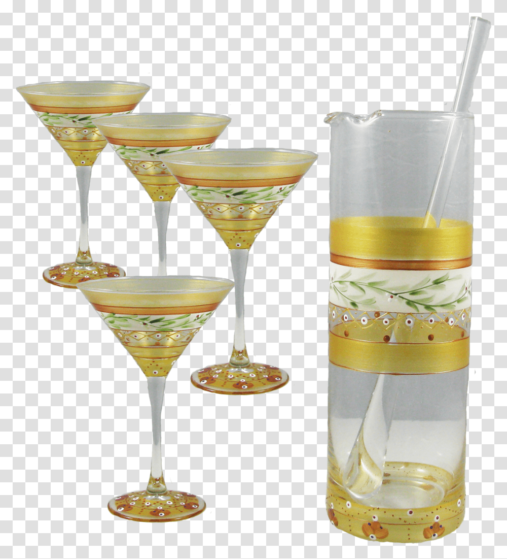 Moroccan Mosaic Gold Martini Bundle Martini Glass, Cocktail, Alcohol, Beverage, Drink Transparent Png
