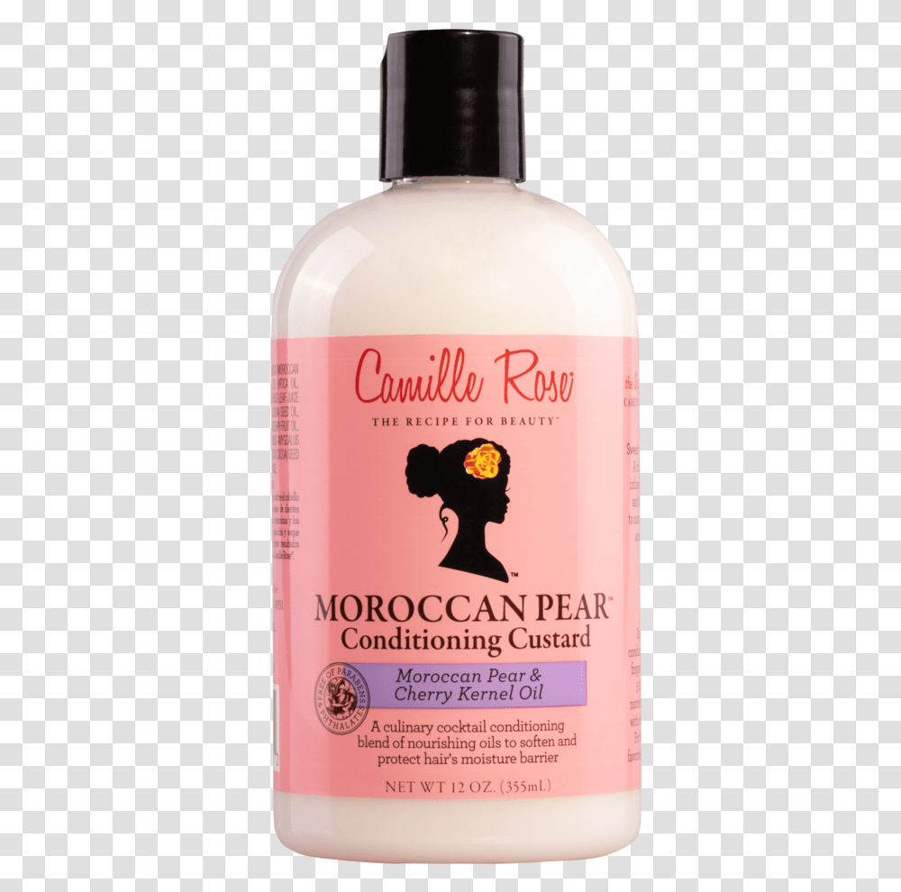 Moroccan Pear Natural Hair Treatment Camille Rose Moroccan Pear Conditioning Custard, Bottle, Cosmetics, Liquor, Alcohol Transparent Png