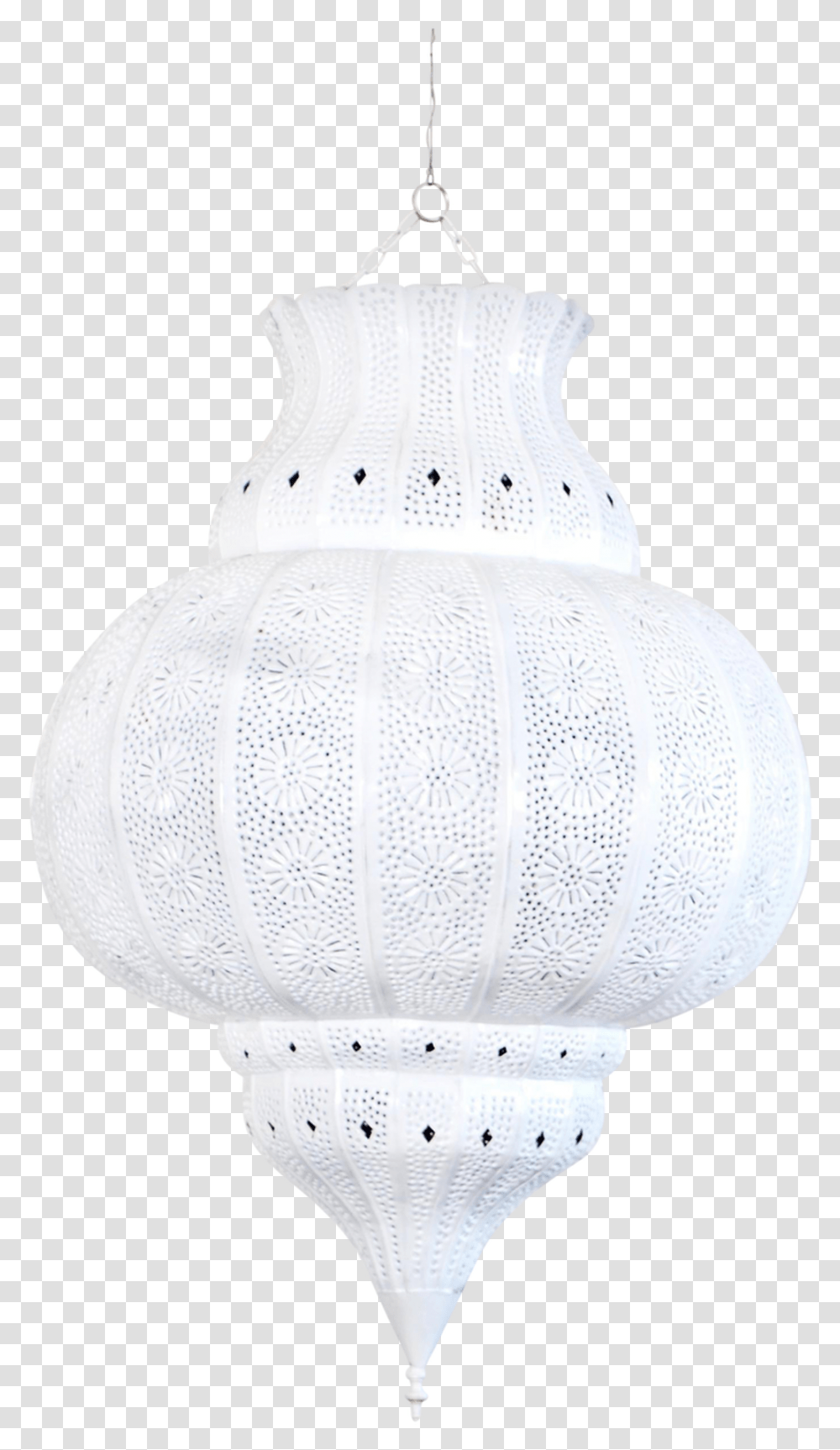 Moroccan White Painted Metal Lamp Lampshade, Light Fixture, Lighting, Pottery Transparent Png