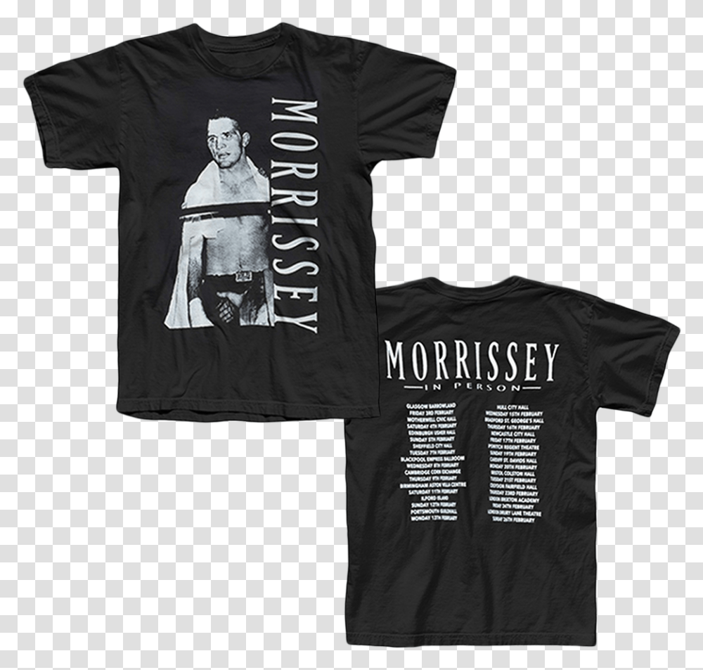 Morrissey 2019 Tour Shirt, Apparel, T-Shirt, Person Transparent Png