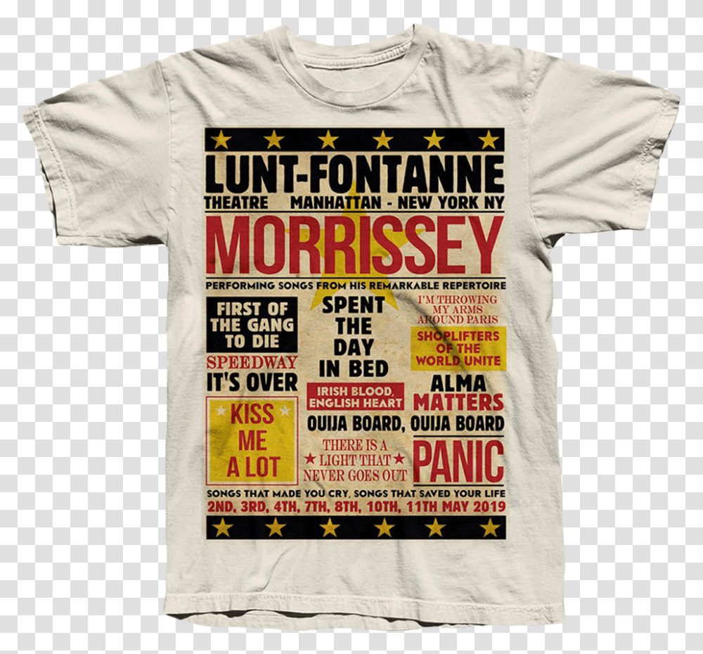 Morrissey Concert Shirt 2019, Apparel, T-Shirt, Person Transparent Png