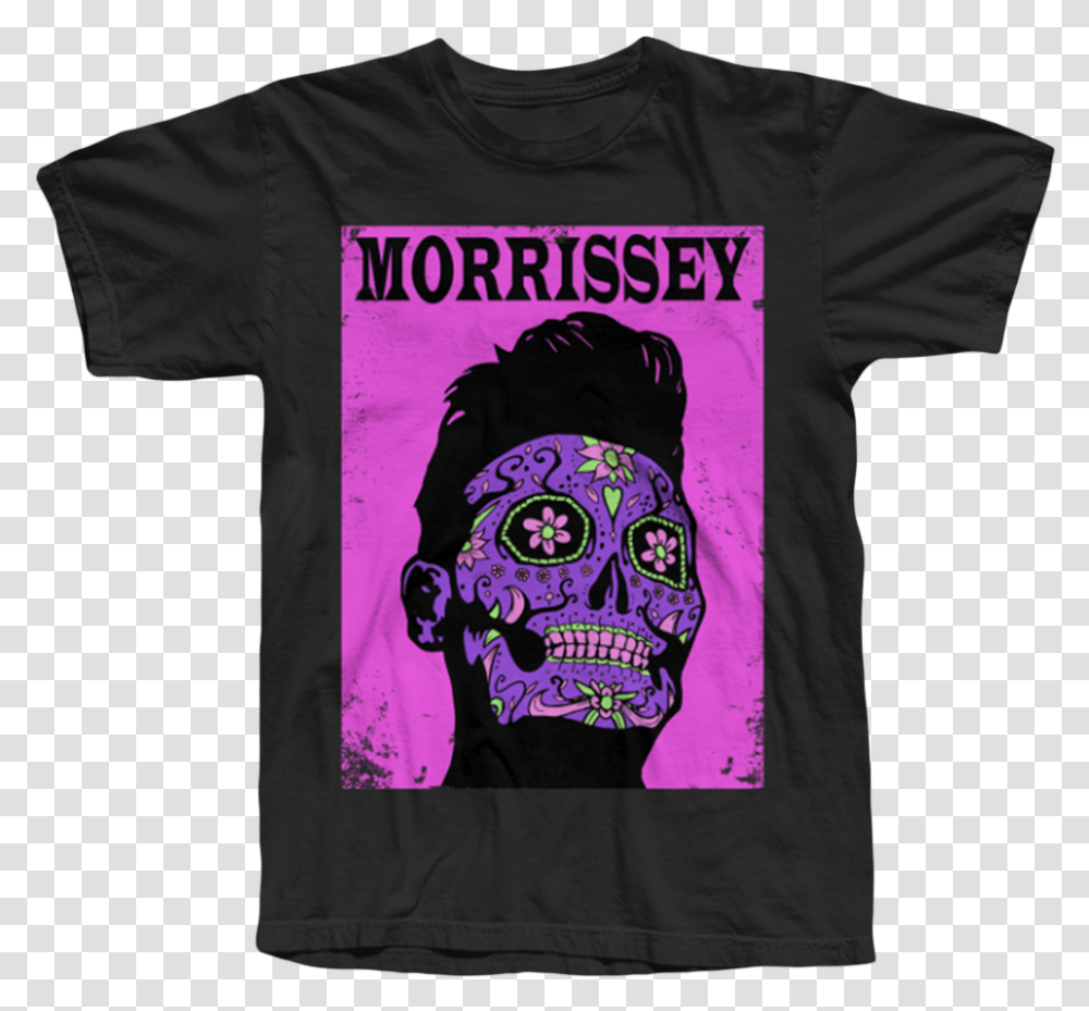 Morrissey Day Of The Dead T Shirt, Apparel, T-Shirt, Person Transparent Png