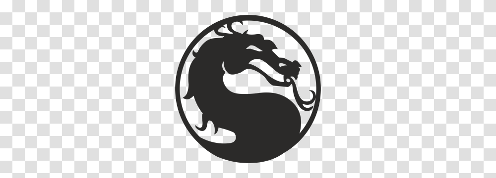 Mortal Combat Logo Vector, Stencil, Dragon Transparent Png