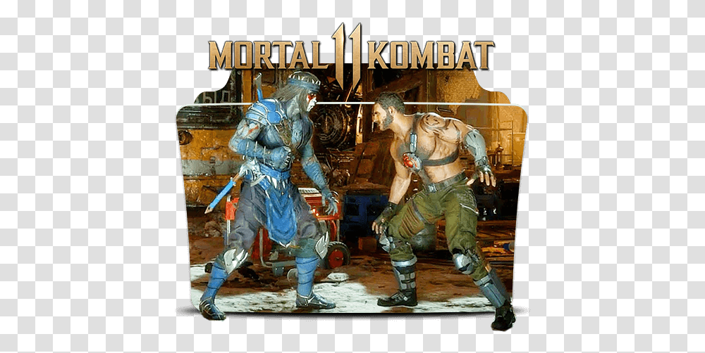 Mortal Kombat 2019 Folder Icon Fighting Game Military Characters, Person, Duel, Helmet, Clothing Transparent Png